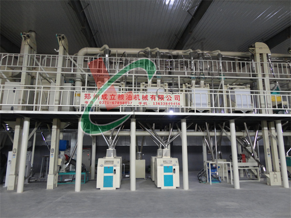 黑龍江日產(chǎn)100噸玉米加工設備用戶生產(chǎn)現(xiàn)場